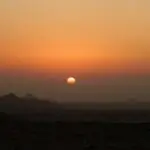 Sonnenuntergang über der Wüste